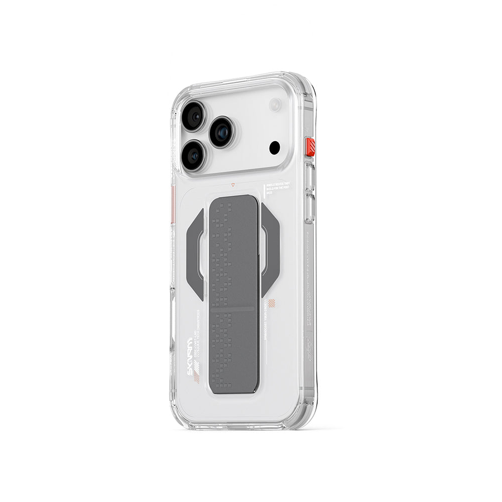 iPhone 17 Pro Max Uyumlu Kılıf Skinarma Mag-Şarj Özellikli Airbag Tasarımlı Standlı Haxa Kapak