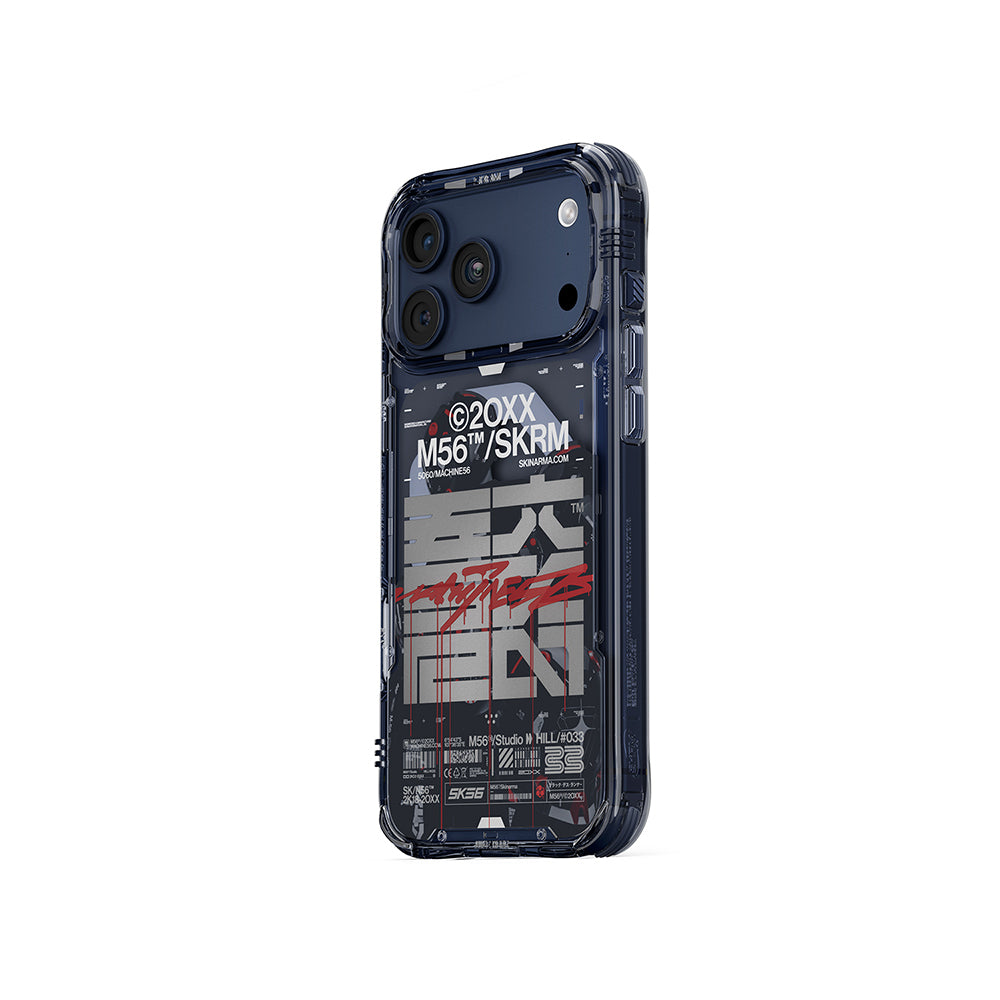 iPhone 17 Pro Max Uyumlu Kılıf Skinarma Mag-Şarj Özellikli IML Baskılı X M56 Kapak