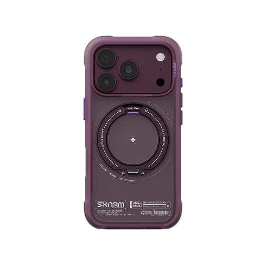 iPhone 18 Pro Max Uyumlu Kılıf Mag-Şarj Özellikli Airbag Tasarımlı 360° Entegre Standlı Skinarma Atlas Kapak