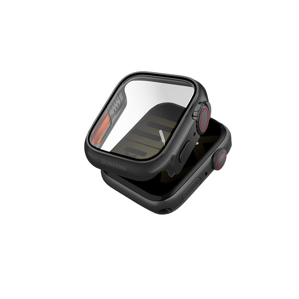 Apple Watch 10 46mm Uyumlu Skinarma Gado Pro Dijital Taç Korumalı Kasa ve Ekran Koruyucu