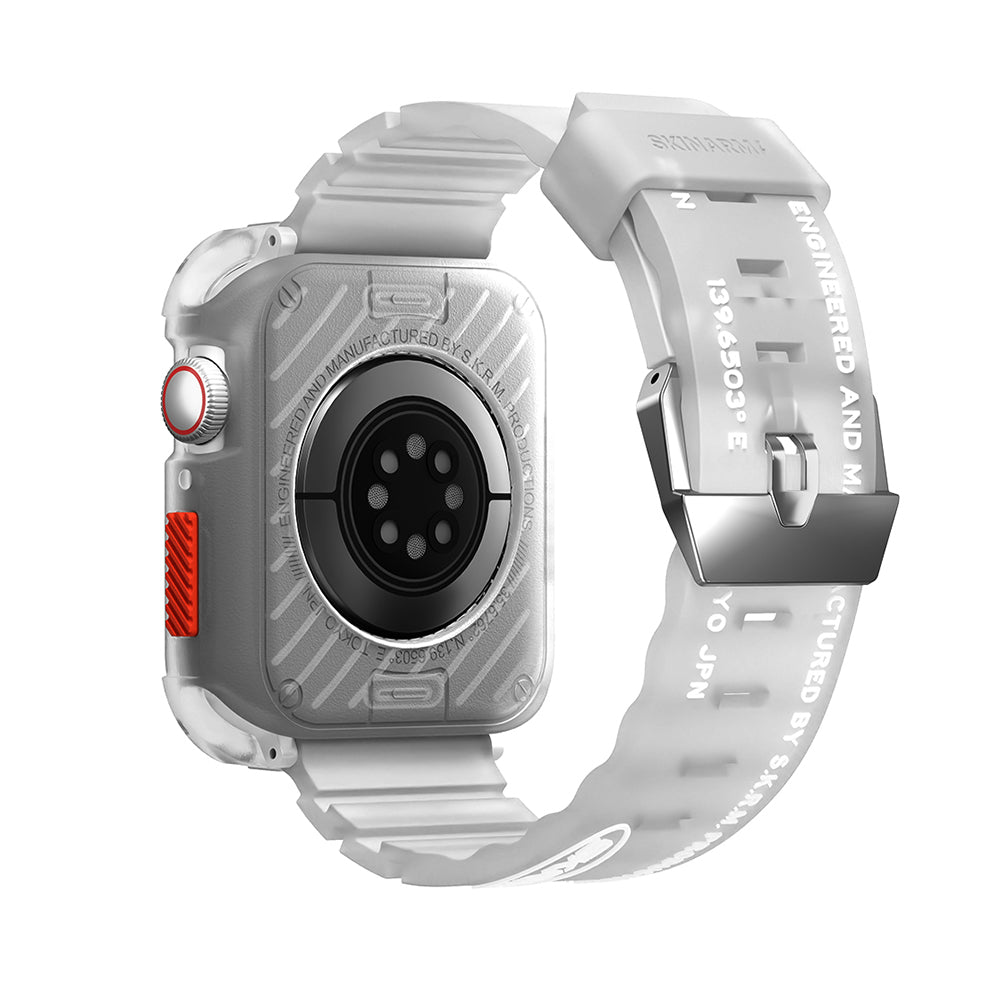 Apple Watch 44mm ve 45mm SkinArma Kurono Sert PC Kasa Koruyucu + Shokku Silikon Kordon