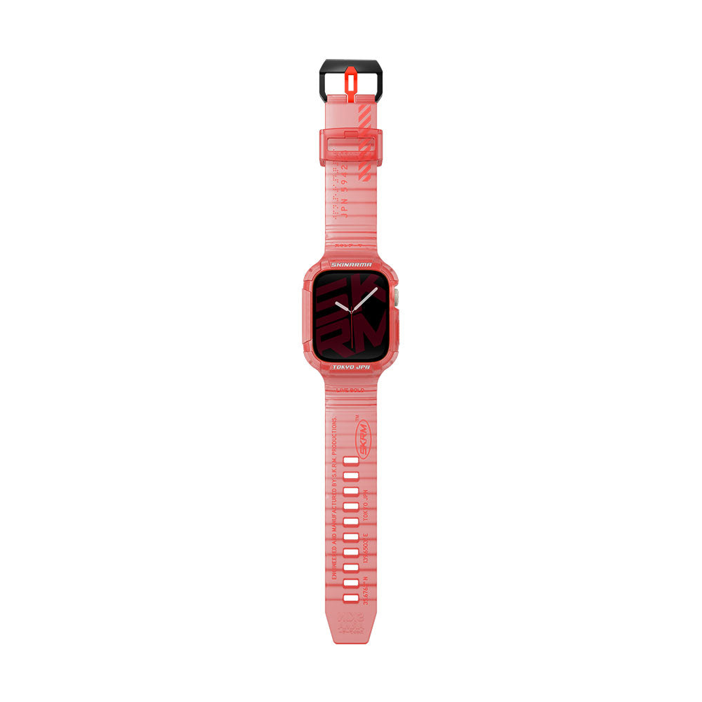 Apple Watch 44mm and 45mm Compatible SkinArma Saido Hard PC Case Protector Silicone Band