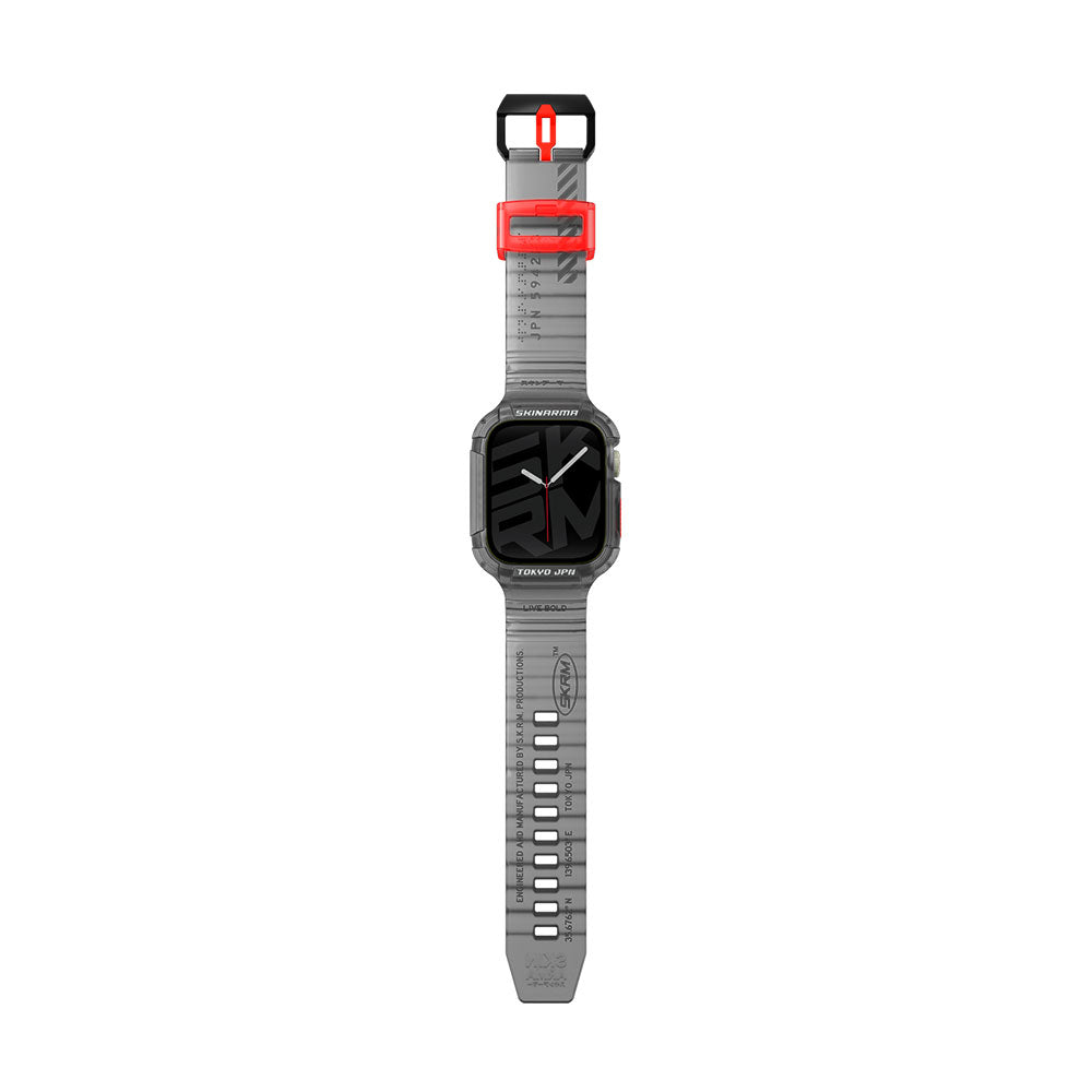 Apple Watch 44mm and 45mm Compatible SkinArma Saido Hard PC Case Protector Silicone Band