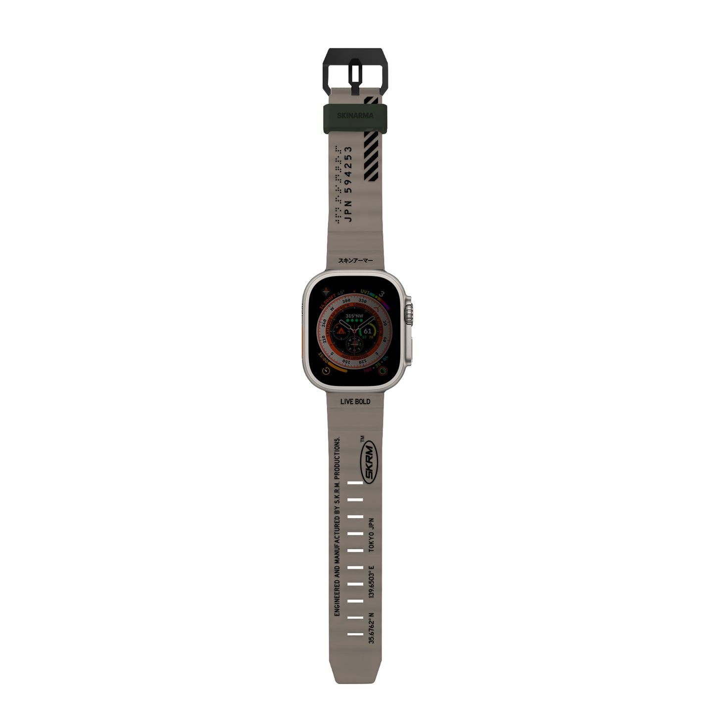 Apple Watch 42/44/45/46/49mm Uyumlu SkinArma Shokku Silikon Kordon