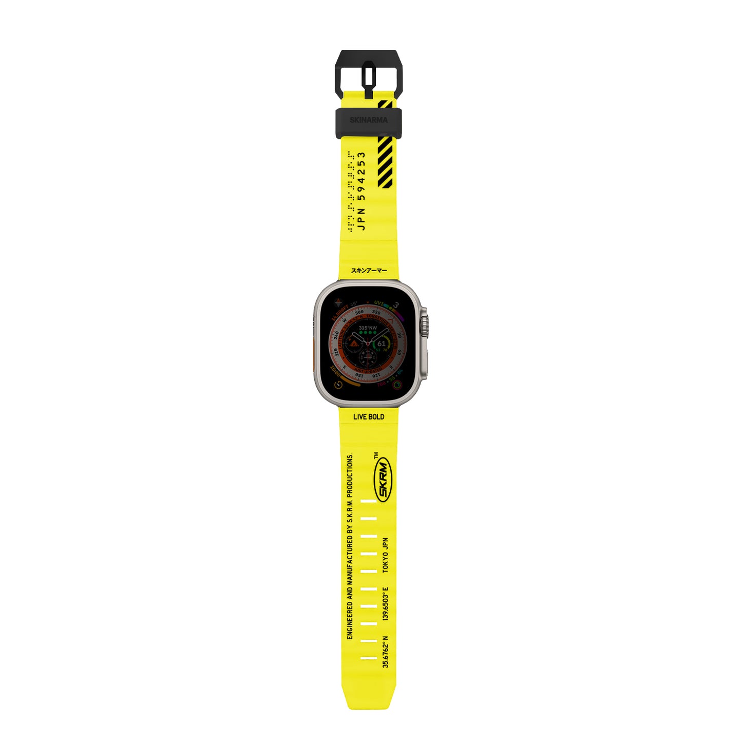 Apple Watch 42/44/45/46/49mm Uyumlu SkinArma Shokku Silikon Kordon