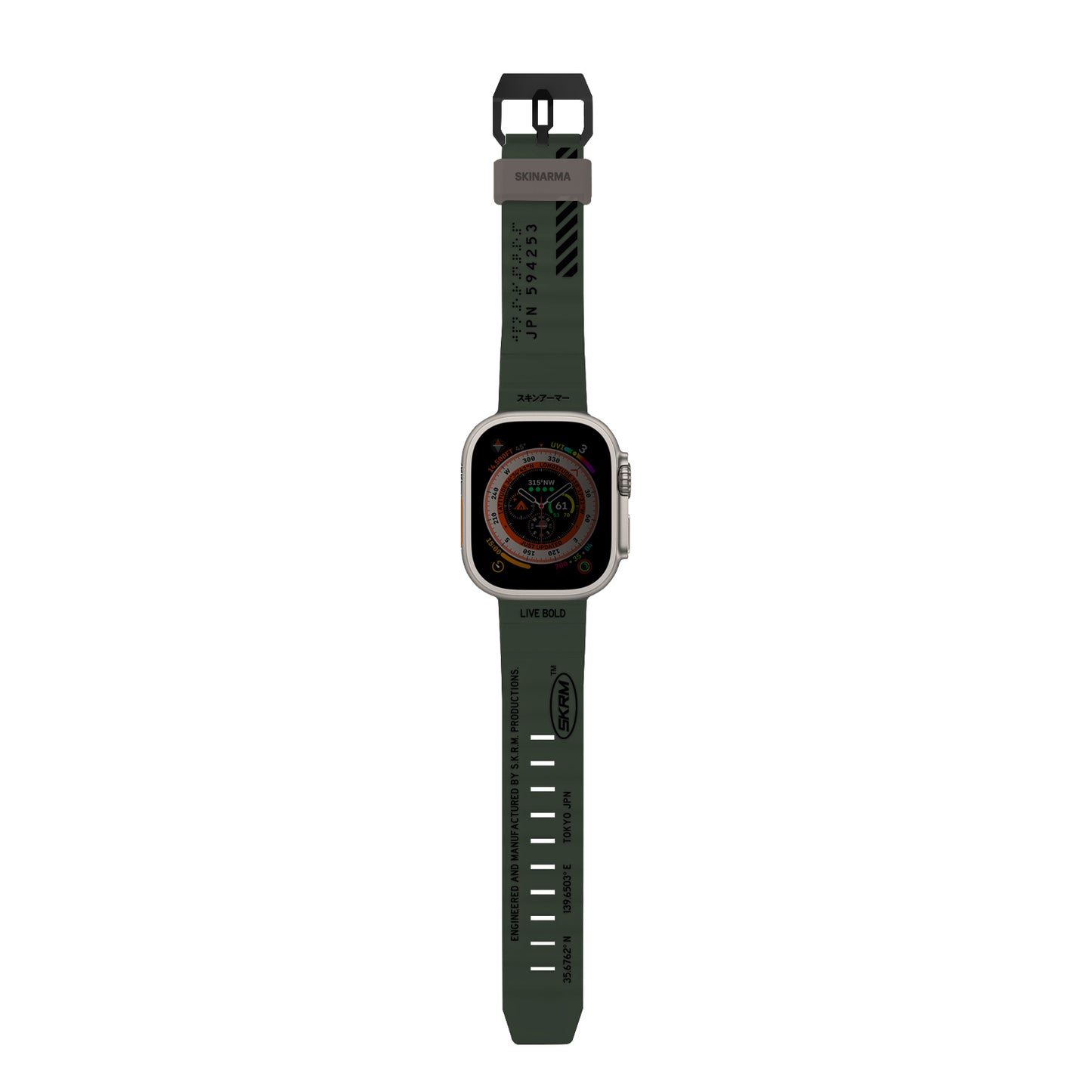 Apple Watch 42/44/45/46/49mm Uyumlu SkinArma Shokku Silikon Kordon