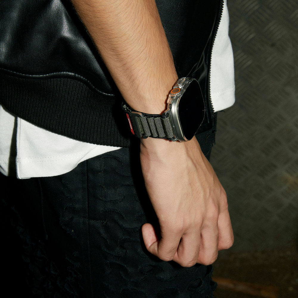 Apple Watch 42/44/45/46/49mm Uyumlu SkinArma Kobu Hasır Kordon
