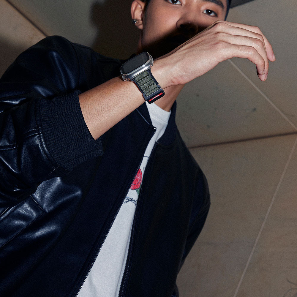 Apple Watch 42/44/45/46/49mm Uyumlu SkinArma Kobu Hasır Kordon