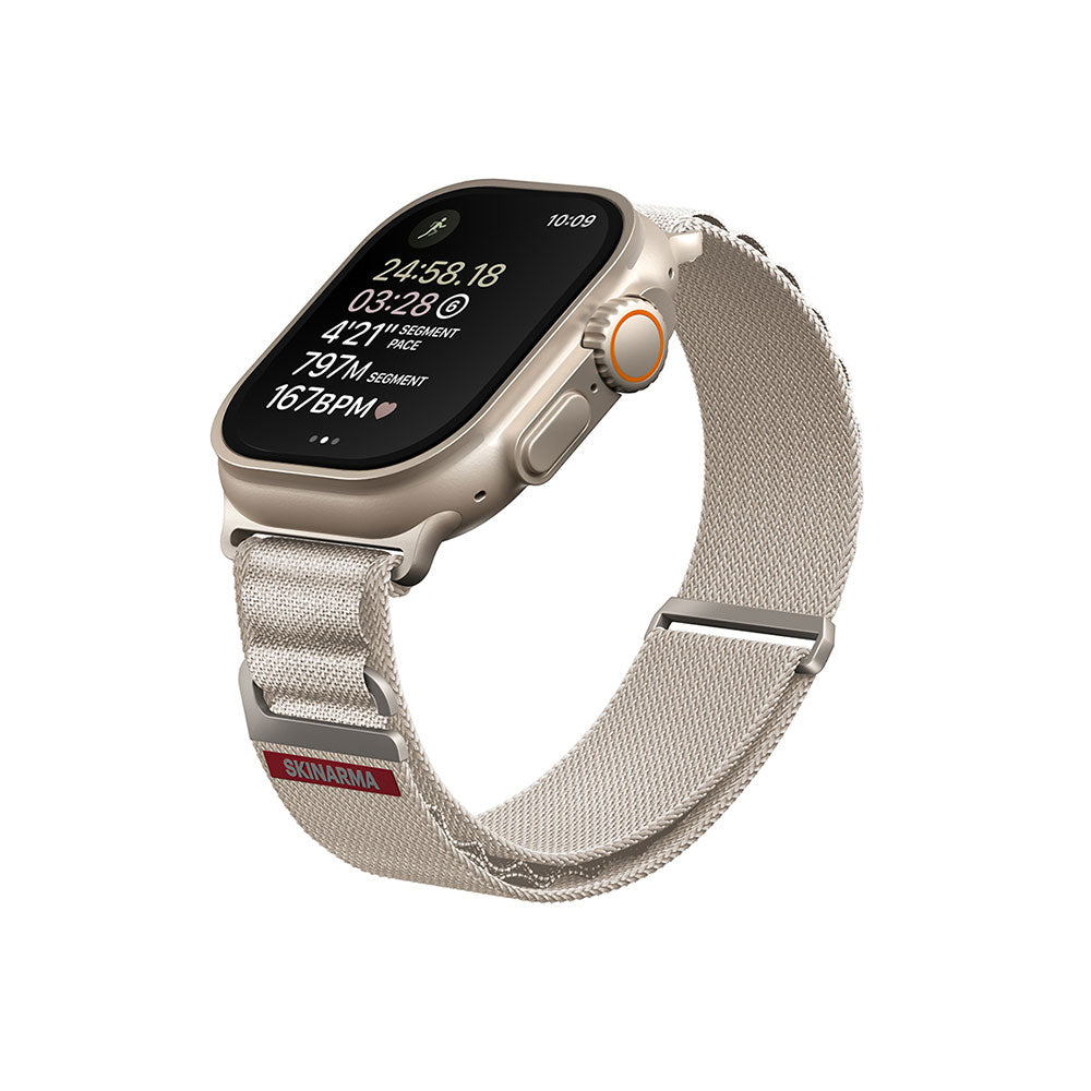 Apple Watch 42/44/45/46/49mm Uyumlu SkinArma Kobu Hasır Kordon
