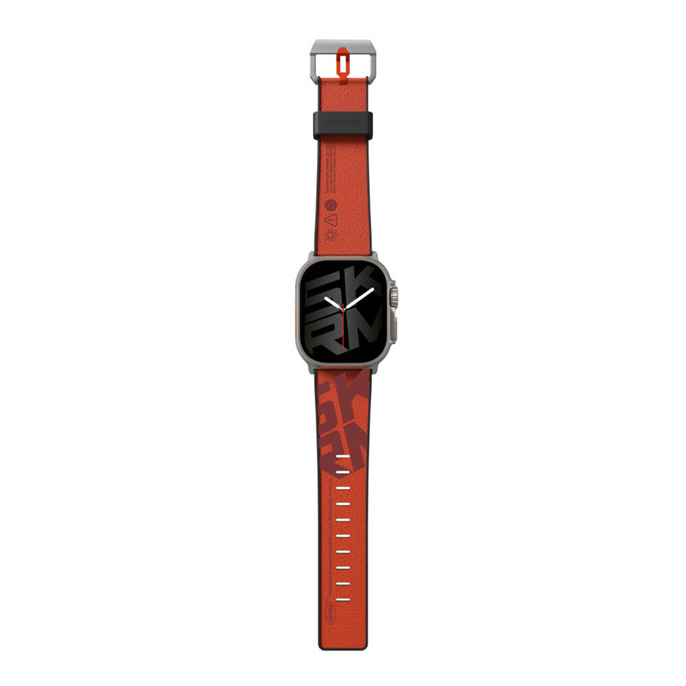 Apple Watch 42/44/45/46/49mm Uyumlu SkinArma Spunk Serisi PU Deri Kordon