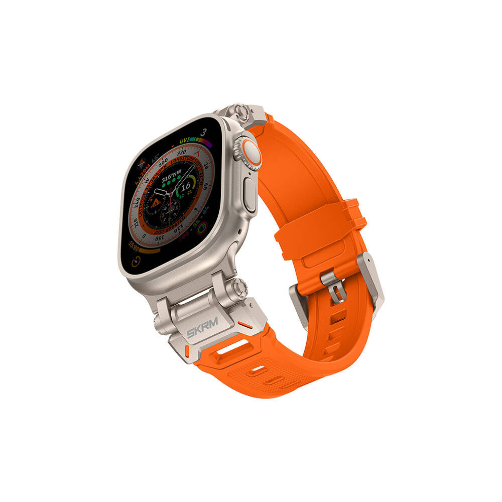Apple Watch 42/44/45/46/49mm Compatible SkinArma Titon Series Breathable Hole Silicone Band