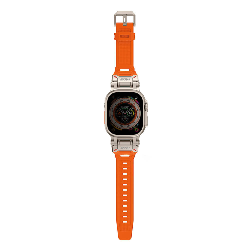 Apple Watch 42/44/45/46/49mm Compatible SkinArma Titon Series Breathable Hole Silicone Band