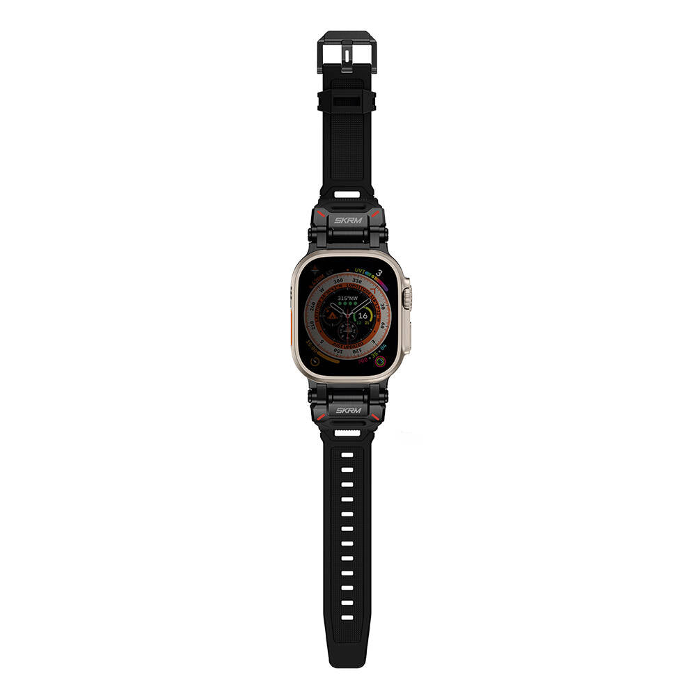 Apple Watch 42/44/45/46/49mm Compatible SkinArma Titon Series Breathable Hole Silicone Band