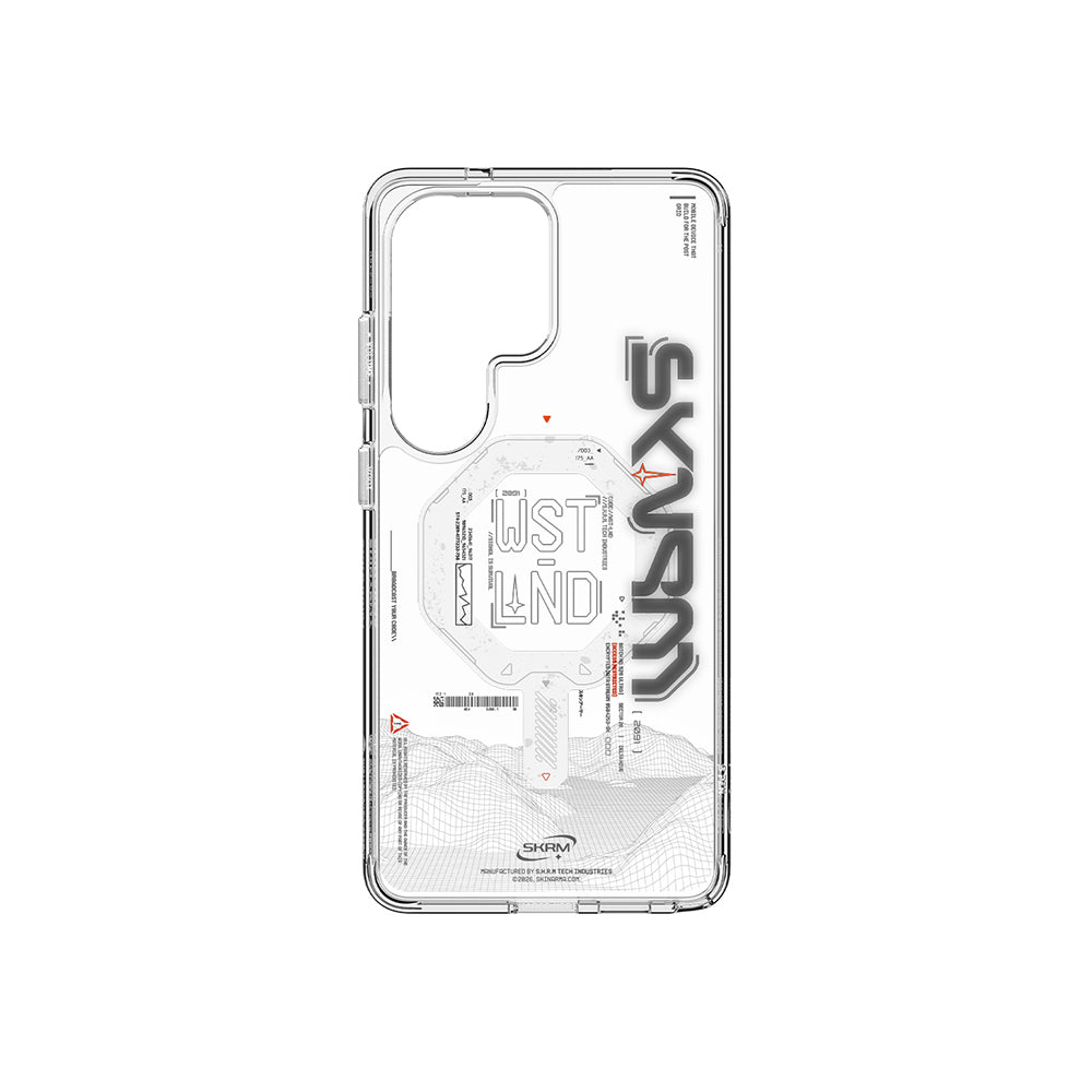 Galaxy S26 Ultra Uyumlu Kılıf M-safe Şarj Özellikli Yazı Desenli Airbag Tasarımlı Skinarma Sonix Kapak