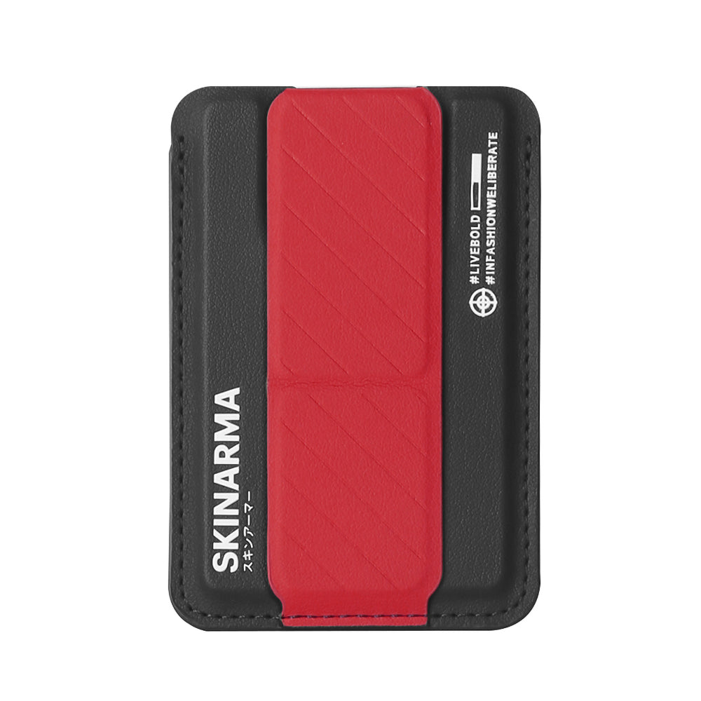 SkinArma Kado Magnetik Standlı Manyetik Tutucu Özellikli Kartlık Kredi Kartı Kimlik Sürücü Belgesi Cüzdanı