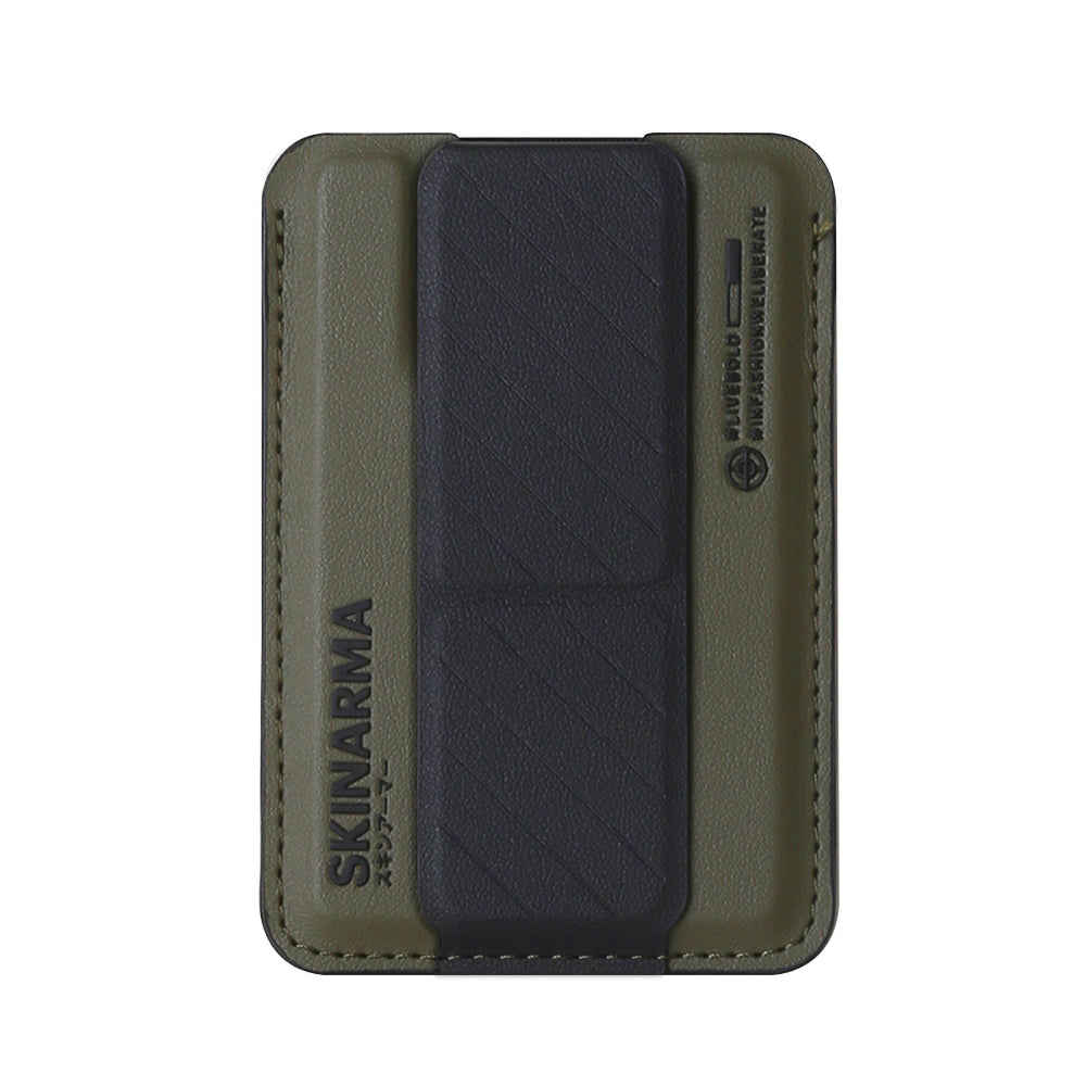 SkinArma Kado Magnetik Standlı Manyetik Tutucu Özellikli Kartlık Kredi Kartı Kimlik Sürücü Belgesi Cüzdanı