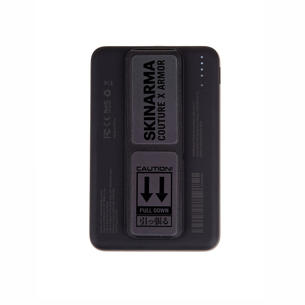 SkinArma Kira Kobai Holografik Tasarımlı Standlı Wireless Mag-Şarj ve PD Hızlı Şarj Özellikli Powerbank Kablosuz 15W PD 20W 5000mAh