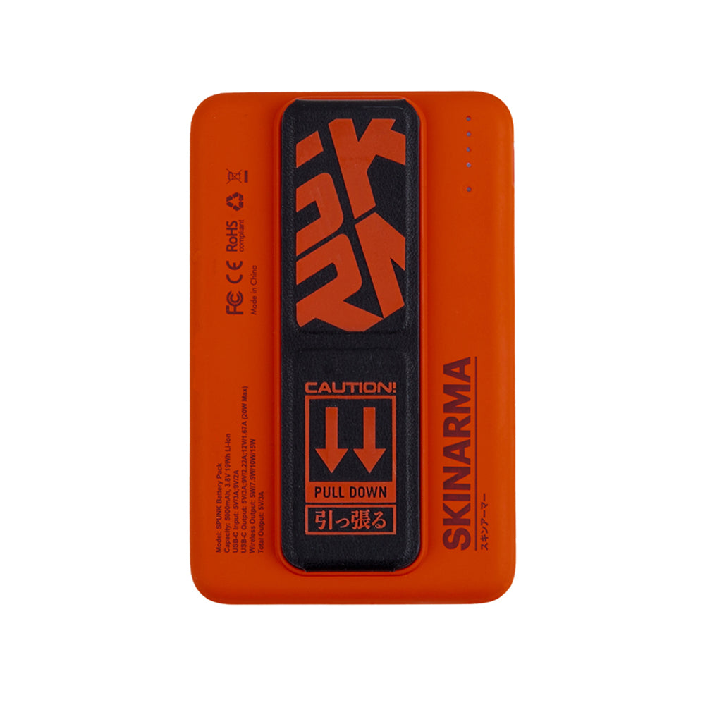 SkinArma Spunk Taşınabilir Kablosuz Mag-Şarj ve PD Hızlı Şarj Özellikli Powerbank Kablosuz 15W PD 20W 5000mAh