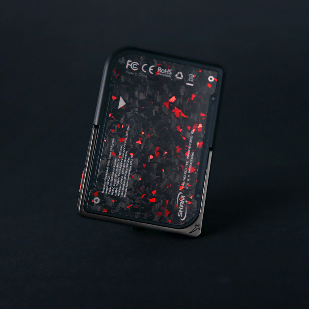 Skinarma Vektor Mag-Şarj Uyumlu Kablosuz ve PD Hızlı Şarj Özellikli Metal Standlı Taşınabilir Powerbank 15W 5000mAh