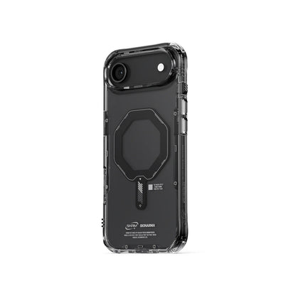 iPhone 17 Air Uyumlu Kılıf Mag-Şarj Özellikli Şeffaf Airbag Tasarımlı Skinarma Saido Kapak