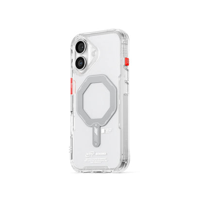 iPhone 17 Uyumlu Kılıf Mag-Şarj Özellikli Şeffaf Airbag Tasarımlı Skinarma Saido Kapak