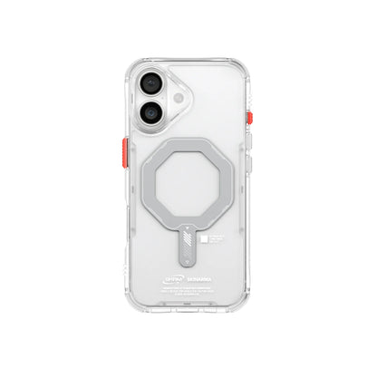iPhone 17 Uyumlu Kılıf Mag-Şarj Özellikli Şeffaf Airbag Tasarımlı Skinarma Saido Kapak