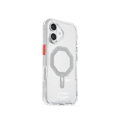 iPhone 17 Uyumlu Kılıf Mag-Şarj Özellikli Şeffaf Airbag Tasarımlı Skinarma Saido Kapak
