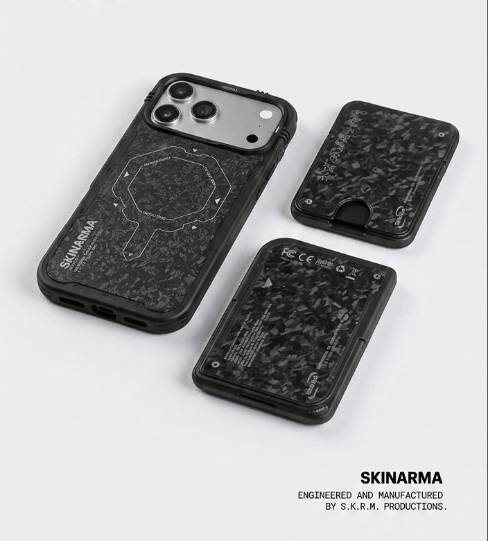 Skinarma Vektor 3 Parça Kutulu Özel Set - Mag-Şarj 17 Pro Max Uyumlu Kılıf - Mag-Şarj Uyumlu 5000Mah Powerbank - Mag-Şarj Uyumlu Kartlık - Kutulu Özel Set