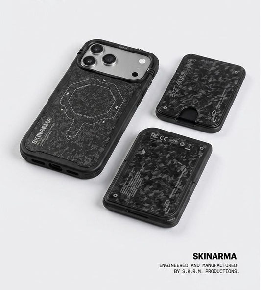Skinarma Vektor 3 Parça Kutulu Özel Set - Mag-Şarj 17 Pro Max Uyumlu Kılıf - Mag-Şarj Uyumlu 5000Mah Powerbank - Mag-Şarj Uyumlu Kartlık - Kutulu Özel Set