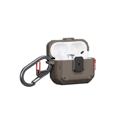 Airpods Pro 3. Nesil Uyumlu Kılıf Airbagli Yivli Köşe Kilit Tasarımlı 360 Derece Koruma Skinarma Mecha LE Kılıf