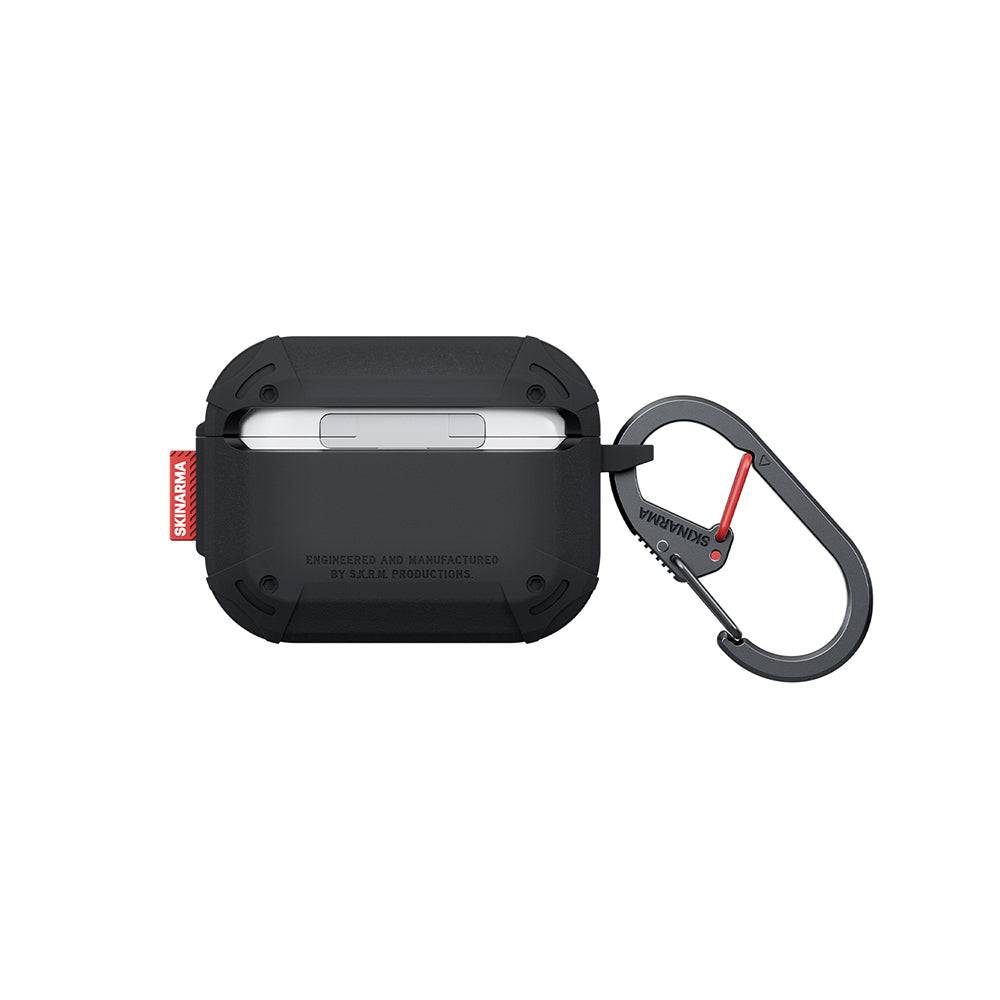 Airpods Pro 3. Nesil Uyumlu Kılıf Airbagli Yivli Köşe Kilit Tasarımlı 360 Derece Koruma Skinarma Mecha LE Kılıf