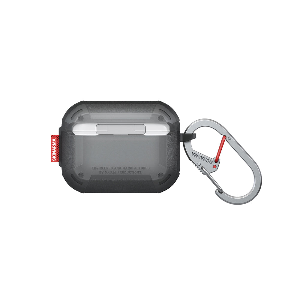 Airpods Pro 3. Nesil Uyumlu Kılıf Airbagli Yivli Köşe Kilit Tasarımlı 360 Derece Koruma Skinarma Mecha LE Kılıf