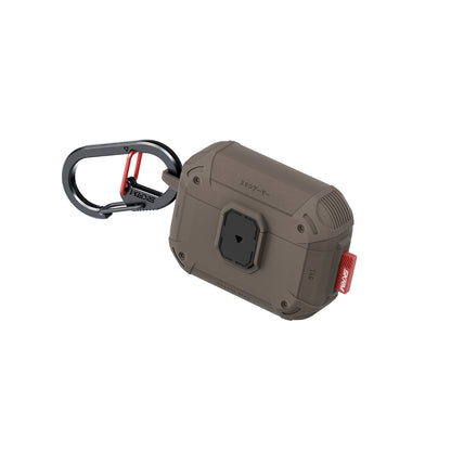 Airpods Pro 3. Nesil Uyumlu Kılıf Airbagli Yivli Köşe Kilit Tasarımlı 360 Derece Koruma Skinarma Mecha LE Kılıf