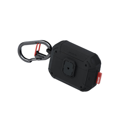 Airpods Pro 3. Nesil Uyumlu Kılıf Airbagli Yivli Köşe Kilit Tasarımlı 360 Derece Koruma Skinarma Mecha LE Kılıf