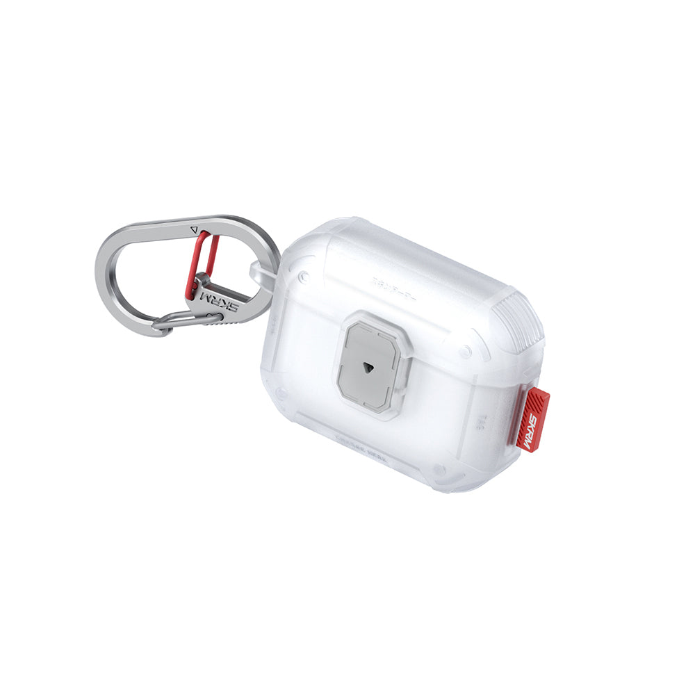 Airpods Pro 3. Nesil Uyumlu Kılıf Airbagli Yivli Köşe Kilit Tasarımlı 360 Derece Koruma Skinarma Mecha LE Kılıf