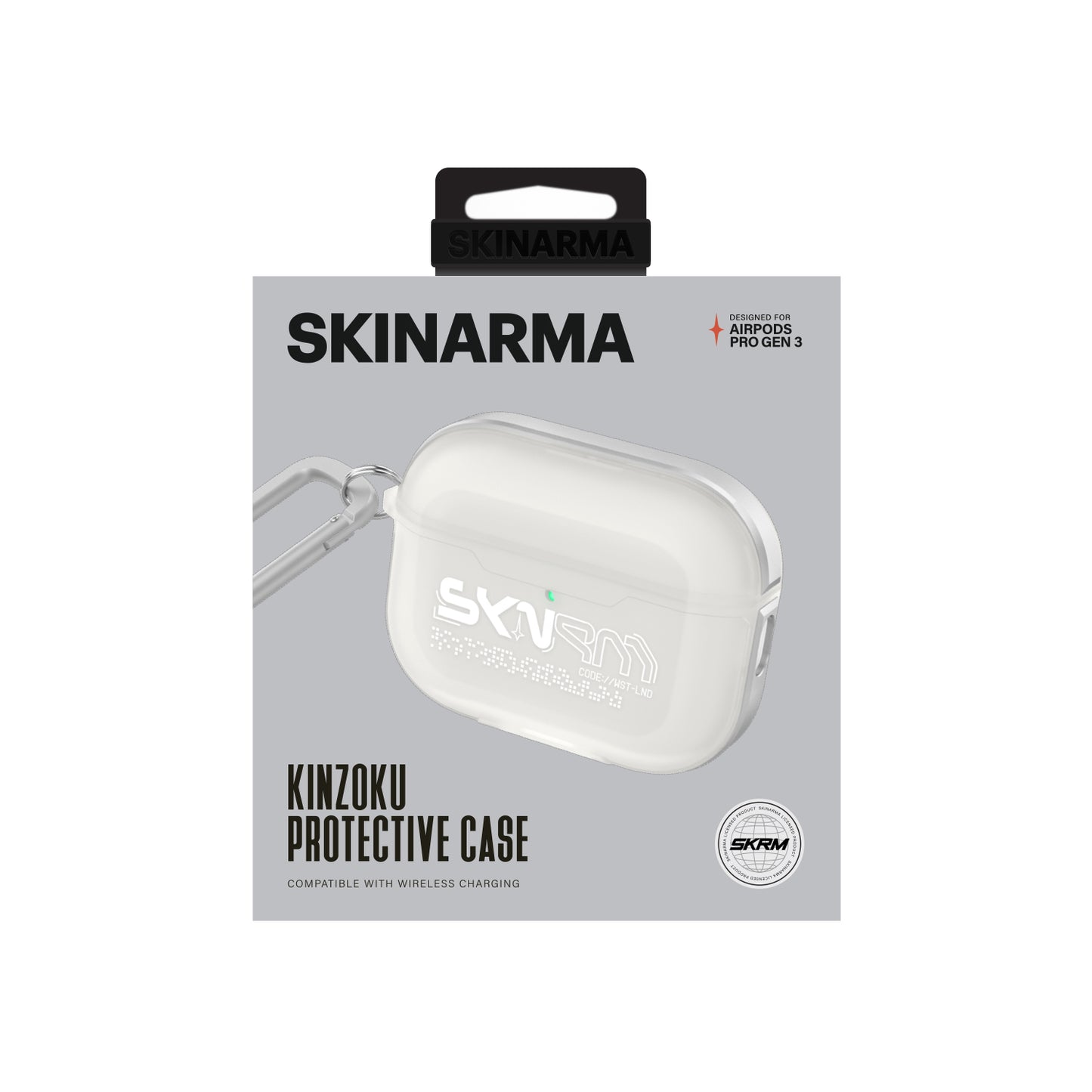 Airpods Pro 3. Nesil Uyumlu Kılıf Skinarma Transparan Mat Tasarım Kinzoku Kılıf