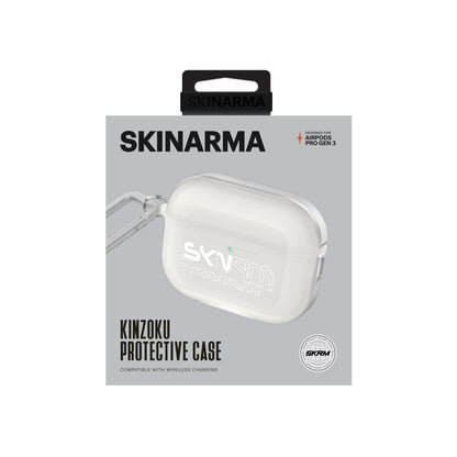 Airpods Pro 3. Nesil Uyumlu Kılıf Skinarma Transparan Mat Tasarım Kinzoku Kılıf