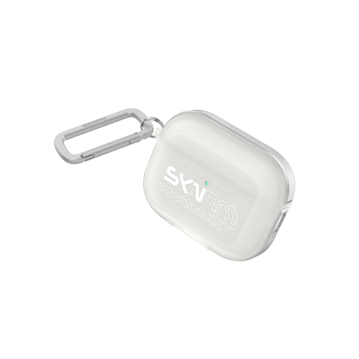 Airpods Pro 3. Nesil Uyumlu Kılıf Skinarma Transparan Mat Tasarım Kinzoku Kılıf