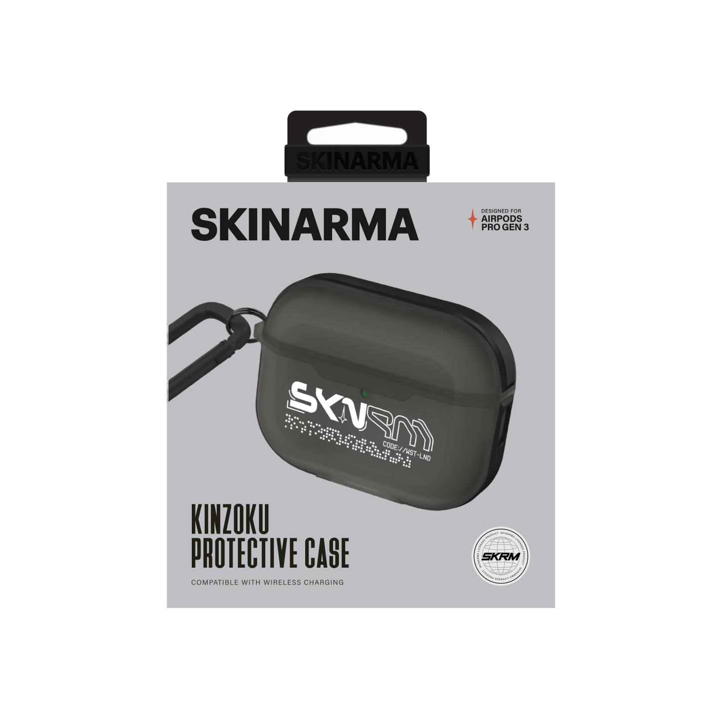 Airpods Pro 3. Nesil Uyumlu Kılıf Skinarma Transparan Mat Tasarım Kinzoku Kılıf