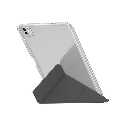 iPad Pro 11 2025 M5 Uyumlu Kılıf Skinarma Kalemlikli Arkası Şeffaf Standlı Magnetik Zeta Kılıf