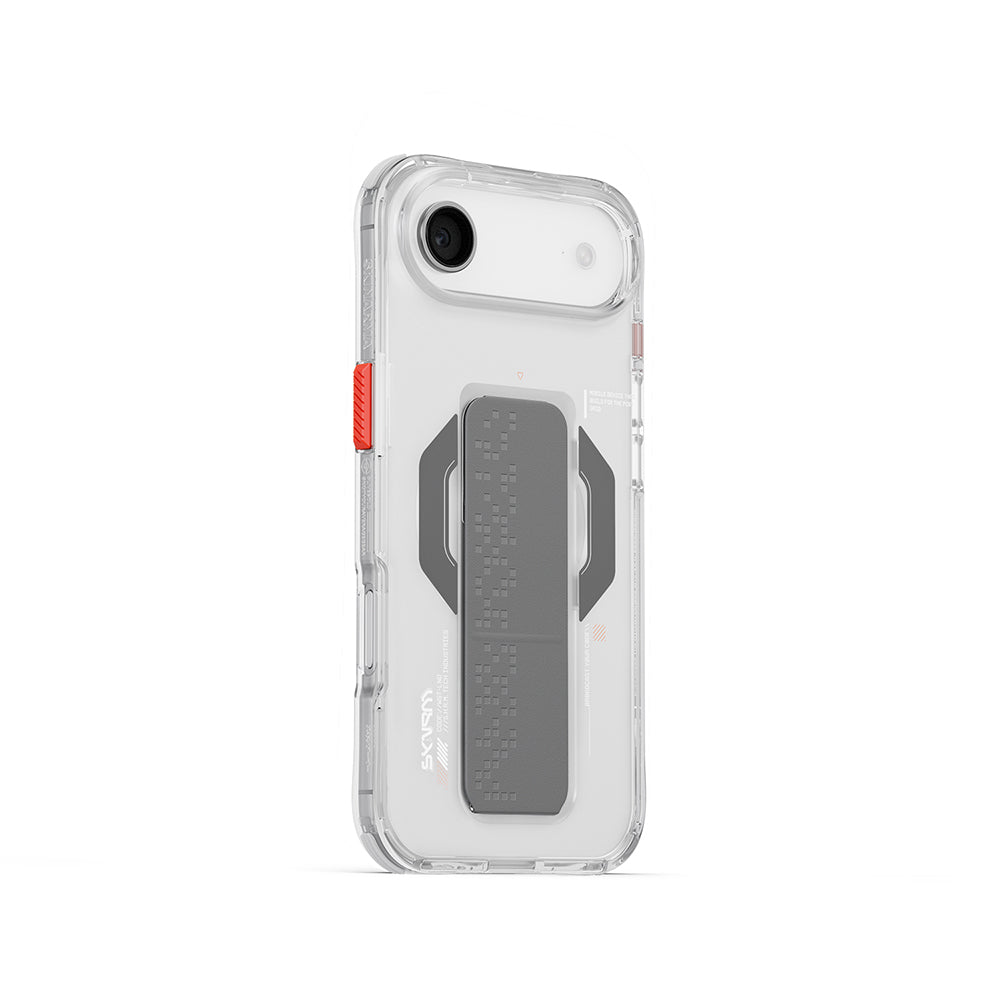 iPhone 17 Air Uyumlu Kılıf Mag-Şarj Özellikli Airbag Tasarımlı Standlı Skinarma Haxa Kapak