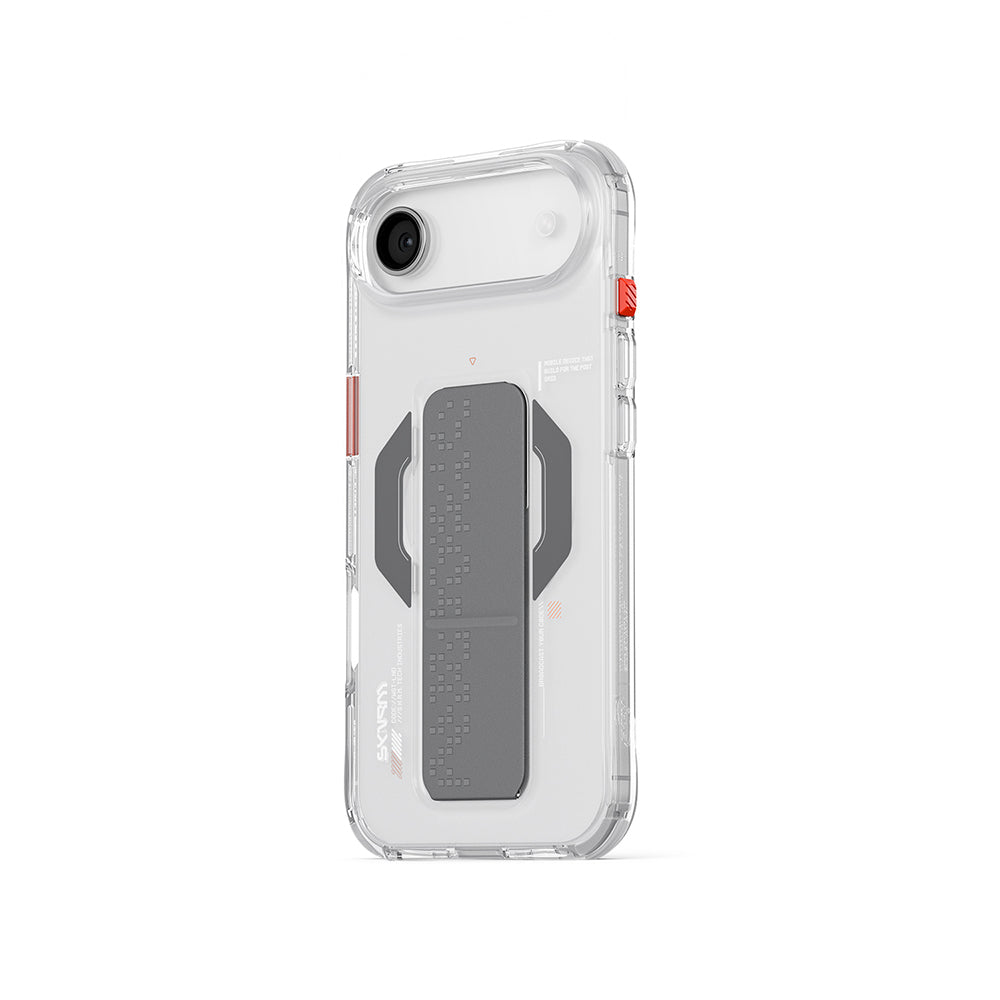 iPhone 17 Air Uyumlu Kılıf Mag-Şarj Özellikli Airbag Tasarımlı Standlı Skinarma Haxa Kapak
