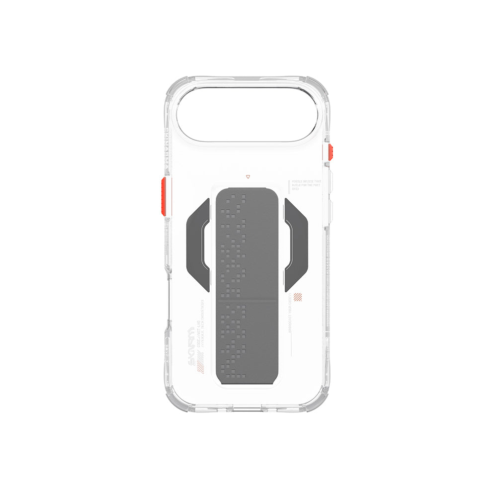 iPhone 17 Air Uyumlu Kılıf Mag-Şarj Özellikli Airbag Tasarımlı Standlı Skinarma Haxa Kapak