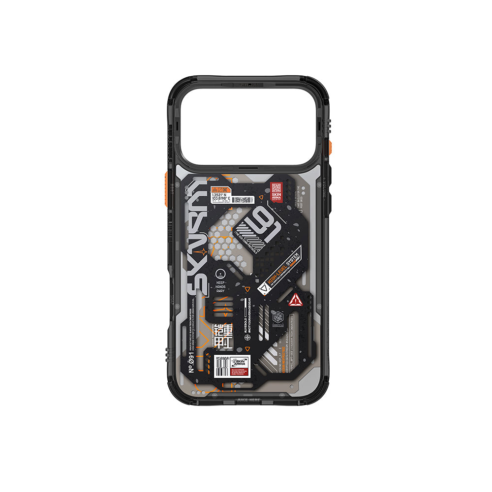 iPhone 17 Pro Uyumlu Kılıf Mag-Şarj Özellikli Desenli Airbag Tasarımlı Skinarma Spectra Kapak