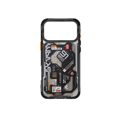 iPhone 17 Pro Uyumlu Kılıf Mag-Şarj Özellikli Desenli Airbag Tasarımlı Skinarma Spectra Kapak
