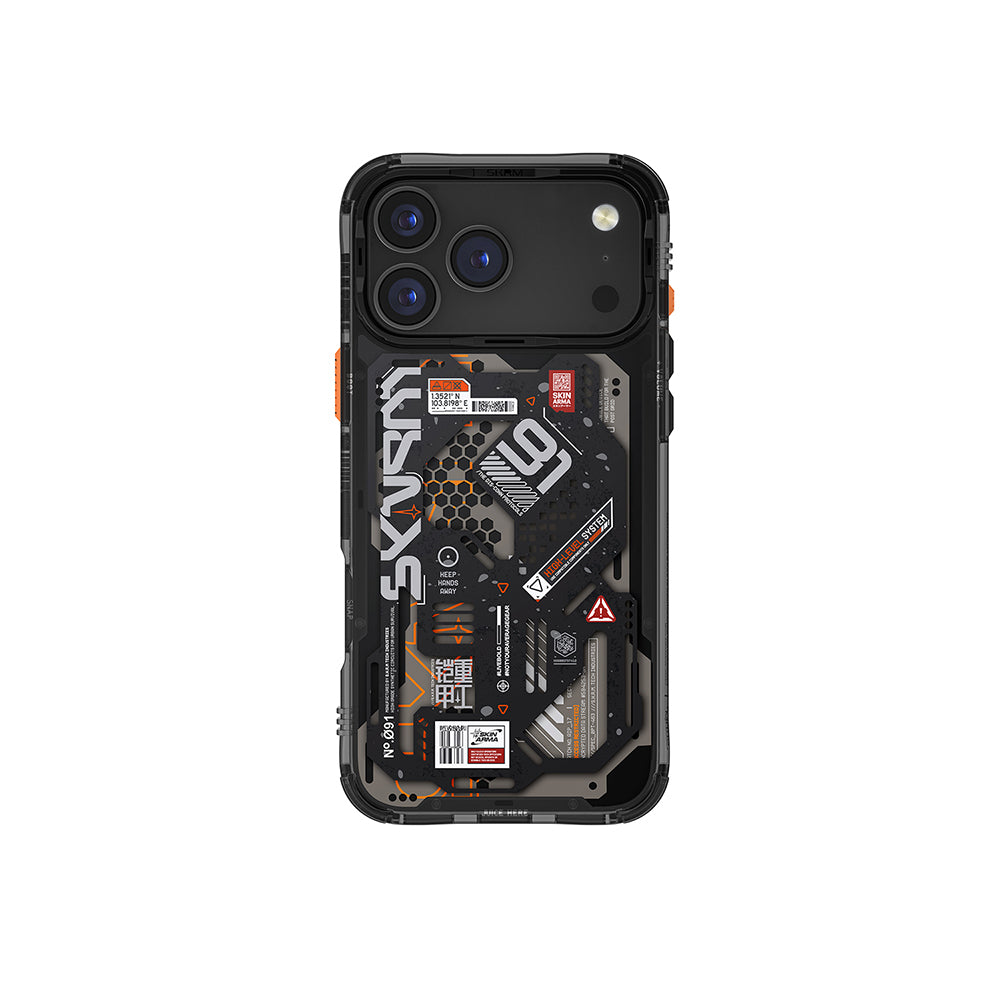 iPhone 17 Pro Uyumlu Kılıf Mag-Şarj Özellikli Desenli Airbag Tasarımlı Skinarma Spectra Kapak