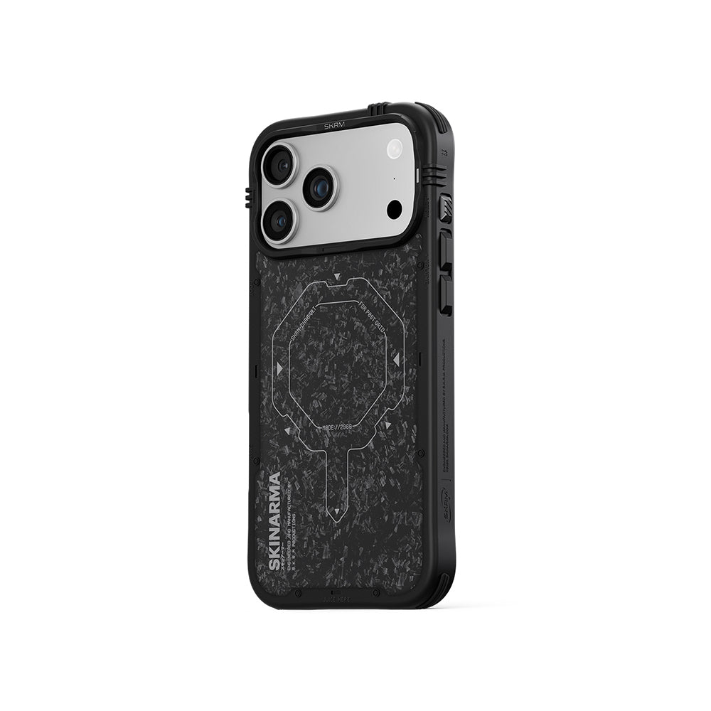 iPhone 17 Pro Max Uyumlu Kılıf Mag-Şarj Özellikli Airbag Tasarımlı Skinarma Vektor Kapak