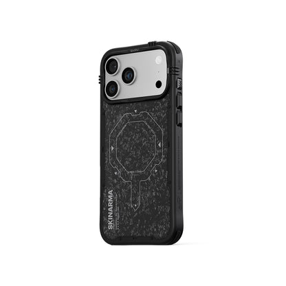 iPhone 17 Pro Max Uyumlu Kılıf Mag-Şarj Özellikli Airbag Tasarımlı Skinarma Vektor Kapak