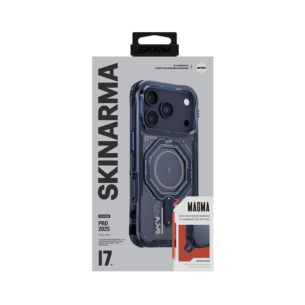 iPhone 17 Pro Max Uyumlu Kılıf SkinArma Mag-Şarj Özellikli Airbag Tasarımlı Magma Kapak