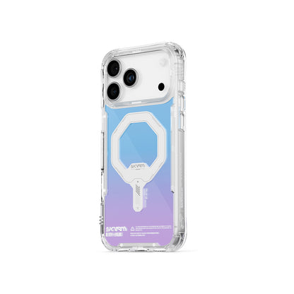 iPhone 17 Pro Uyumlu Kılıf Skinarma Mag-Şarj Özellikli IML Baskılı Holografik MYST Kapak